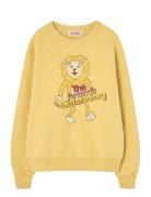 Shark Kid Sweatshirt Yellow Tops Sweatshirts & Hoodies Sweatshirts Yel...