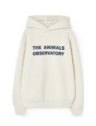Taurus Kid Hoodie White Mouth Tops Sweatshirts & Hoodies Hoodies Cream...