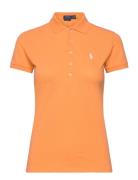 Slim Fit Stretch Polo Shirt Tops T-shirts & Tops Polos Orange Polo Ral...