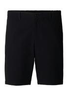 Slhregular-Karl Seersucker Shorts Noos Bottoms Shorts Casual Black Sel...