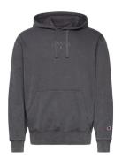 Hooded Sweatshirt Tops Sweatshirts & Hoodies Hoodies Grey Champion