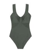 Saint Tropez Shaping Swimsuit Badedragt Badetøj Green Dorina