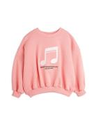Note Emb Sweatshirt Tops Sweatshirts & Hoodies Sweatshirts Pink Mini R...