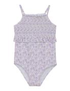 Swimsuit Flower Badedragt Badetøj Multi/patterned Creamie
