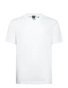 Tee Rib Sport Men Sports Clothes Sport Tops Sport T-Skjorte White BOSS