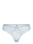 Thong Low Lina Stretch G-streng Undertøj Blue Lindex