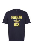 Andö T-Shirt Tops T-Kortærmet Skjorte Navy Makia