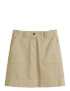 Woven Skirts Skirts Short Skirts Beige Marc O'Polo