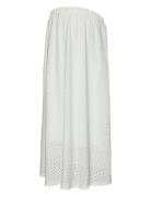 Mlangia Jrs Midi Skirt Hw Skirts Knee-length & Midi Skirts White Mamal...