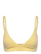 Flex Triangle Bralette Lingerie Bras & Tops Soft Bras Bralette Yellow ...