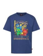 Lwtaffy 303 - T-Shirt S/S Tops T-Kortærmet Skjorte Navy LEGO Kidswear