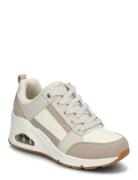 Women Uno Wedge Everything Nice Low-top Sneakers Beige Skechers
