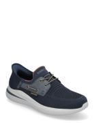 Mens Delson 3.0 Roth Low-top Sneakers Navy Skechers