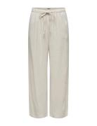 Onlsiesta Mw Pull-Up Linen Bl Pnt Noos Bottoms Trousers Linen Trousers...