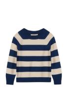 Favo Pullover Tops Knitwear Pullovers Navy Fliink