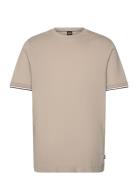 Thompson 04 Tops T-Kortærmet Skjorte Beige BOSS