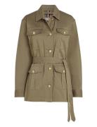 Gold Button Utility Jacket Outerwear Jackets Light-summer Jacket Green...