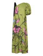 2132 Crepe/Satin, Sleeve Maxi D Dresses Summer Dresses Green STINE GOY...