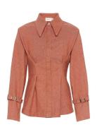 Gzopa Shirt Tops Shirts Long-sleeved Red Gestuz