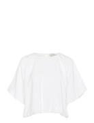 Kagabby Blouse Tops Blouses Short-sleeved White Kaffe