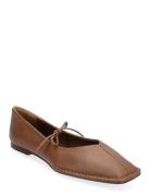 Sway Burgundy Leather Ballet Flats Ballerinasko Ballerinaer Brown ALOH...