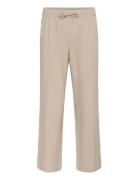 Mabarton Wide Pants Bottoms Trousers Linen Trousers Beige Matinique