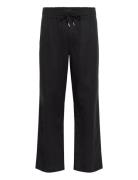 Mabarton Wide Pants Bottoms Trousers Linen Trousers Black Matinique