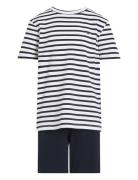 S/S Jersey Pj Set Pyjamassæt Navy Tommy Hilfiger