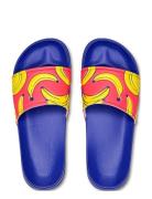 Banana Slider Shoes Summer Shoes Sandals Pool Sliders Blue Happy Socks
