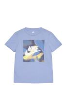 Nkn Club Express Ss Tee Tops T-Kortærmet Skjorte Blue Nike