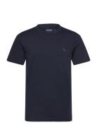 Anf Mens Knits Tops T-Kortærmet Skjorte Navy Abercrombie & Fitch