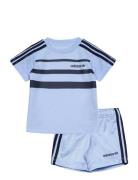 Short Tee Set Sport Sets With Short-sleeved T-shirt Blue Adidas Origin...