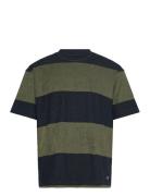 Bergman Stripe Ss Sport Men Sports Clothes Sport Tops Sport T-Skjorte ...