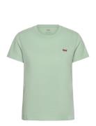 Perfect Tee Silt Green Cotton Tops T-shirts & Tops Short-sleeved Green...