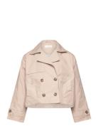 Double-Breasted Jacket With Lapels Skaljakke Outdoorjakke Beige Mango