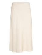 Linen Blend Skirt Skirts Knee-length & Midi Skirts White GANT