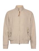 Linen Harrington Jacket Designers Jackets Light Jackets Beige GANT