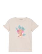 T-Shirt Ss Tops T-Kortærmet Skjorte White Minymo