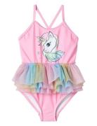 Nmfzilla Swimsuit Badedragt Badetøj Pink Name It