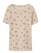 Nmflavo Kis Ss Slim Top Lil Tops T-Kortærmet Skjorte Pink Lil'Atelier