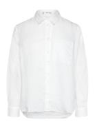 Pocket Linen Shirt Tops Shirts Linen Shirts White Mango