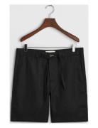 Relaxed Linen Ds Shorts Bottoms Shorts Casual Black GANT