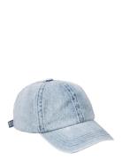 Washed Denima Cap Accessories Headwear Caps Blue Becksöndergaard