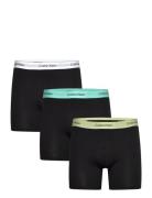 Boxer Brief 3Pk Boxershorts Black Calvin Klein
