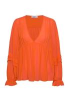 Moiras Tops Blouses Long-sleeved Orange Desigual