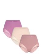 Seamless Maxi W Lace 3-Pack Lingerie Panties High Waisted Panties Mult...