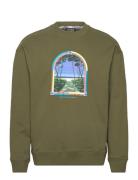 Relaxed-Fit Front Artwork Sweatshirt Tops Sweatshirts & Hoodies Sweats...