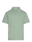 Short-Sleeved Cotton Polo Shirt Tops T-shirts Polo Shirts Short-sleeve...