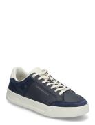 Th Court Mix Lth Nubuck Low-top Sneakers Navy Tommy Hilfiger