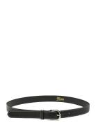 Pctimara Leather Contrast Jeans Belt Fp Bælte Black Pieces